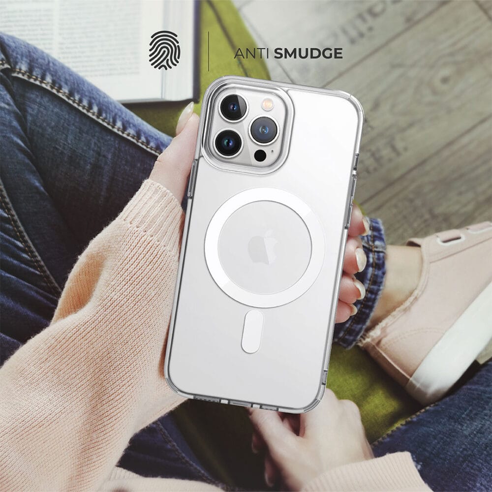 Hybrid Crystal Clear Cover Compatible with MagSafe For iPhone 15 - Image 5