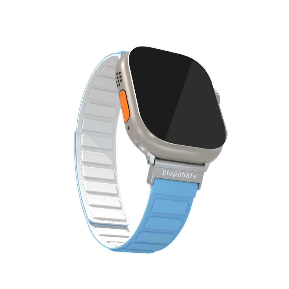 Matterhorn Silicone Reversible Magnetic Strap (Blue / White 49/45/44/42MM)