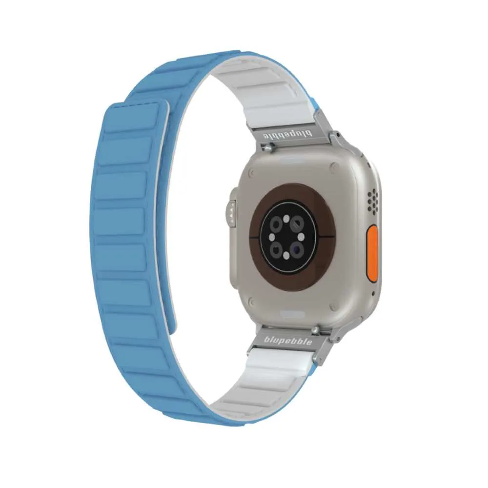 Matterhorn Silicone Reversible Magnetic Strap (Blue / White 49/45/44/42MM) - Image 6