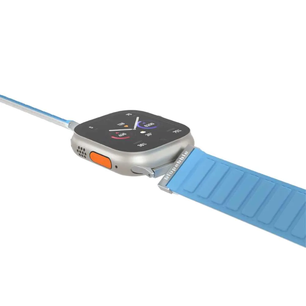 Matterhorn Silicone Reversible Magnetic Strap (Blue / White 49/45/44/42MM) - Image 7