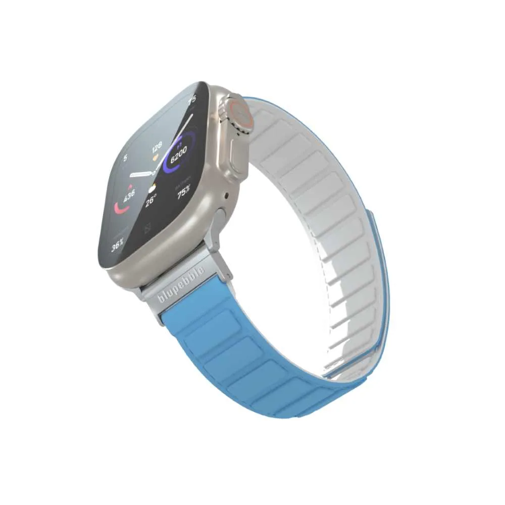 Matterhorn Silicone Reversible Magnetic Strap (Blue / White 49/45/44/42MM) - Image 3