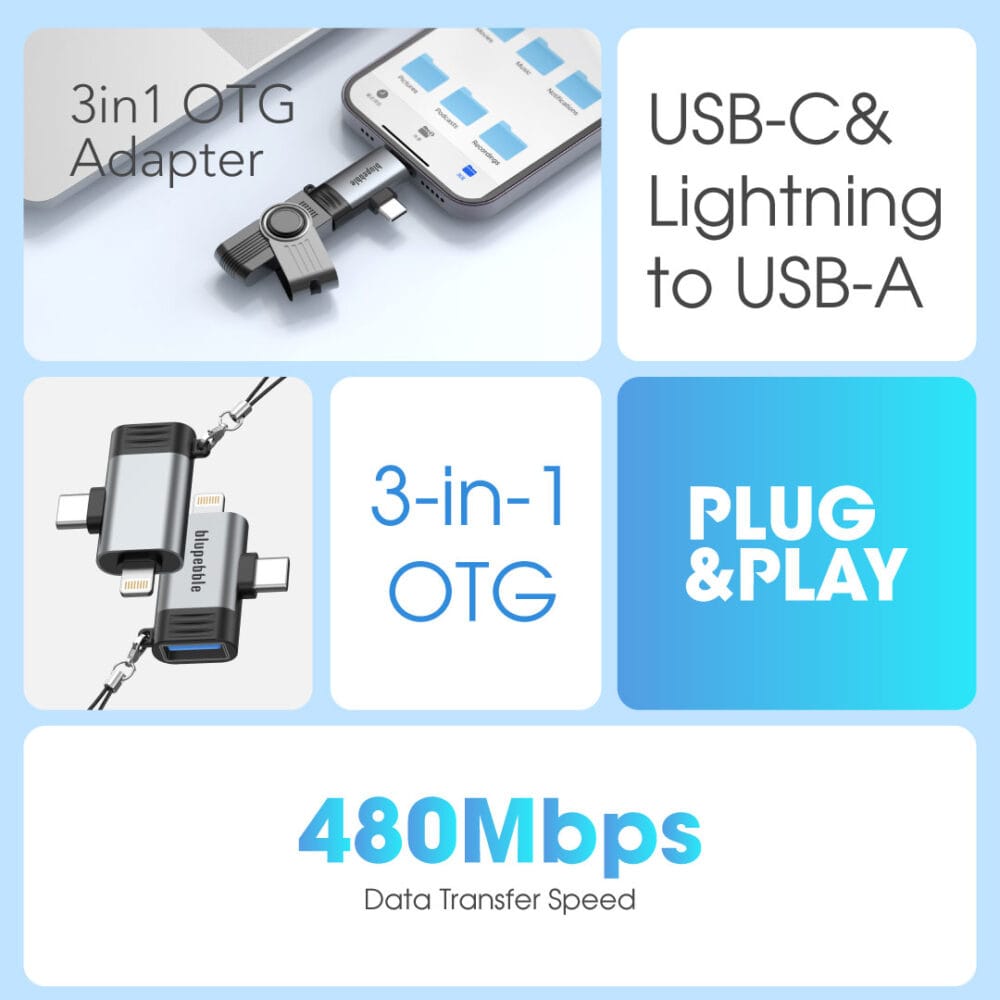 USB-C & Lightning to USB-A - Image 4