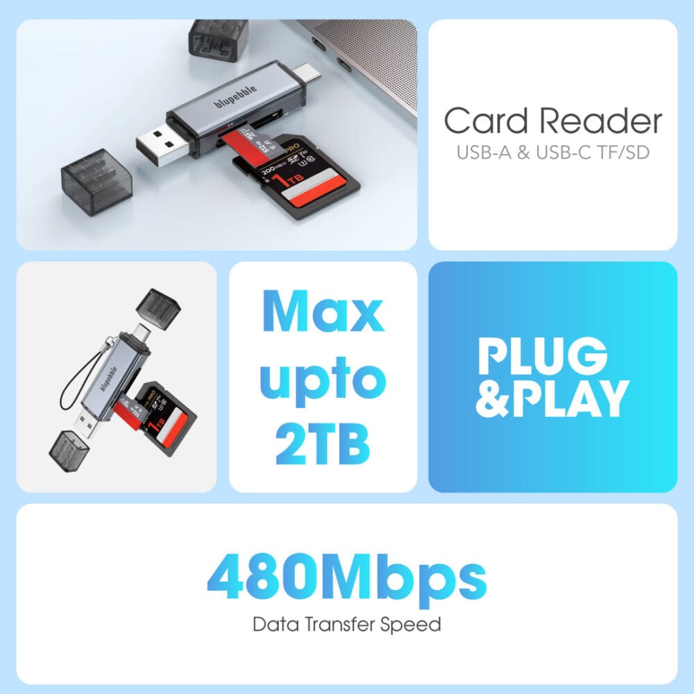 Card Reader USB-A & USB-C TF/SD - Image 3