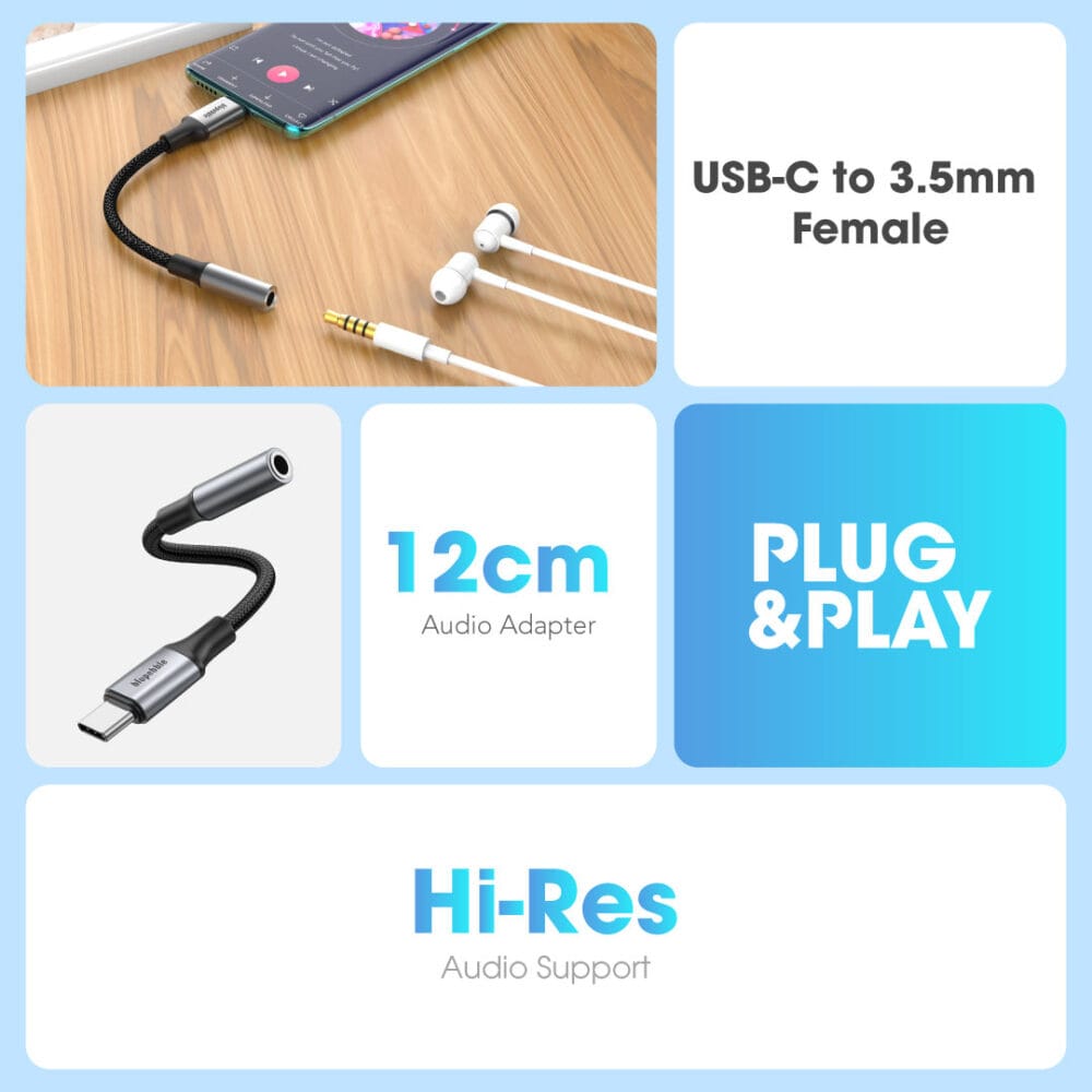 USB-C to 3.5mm Female 12cm - Image 4