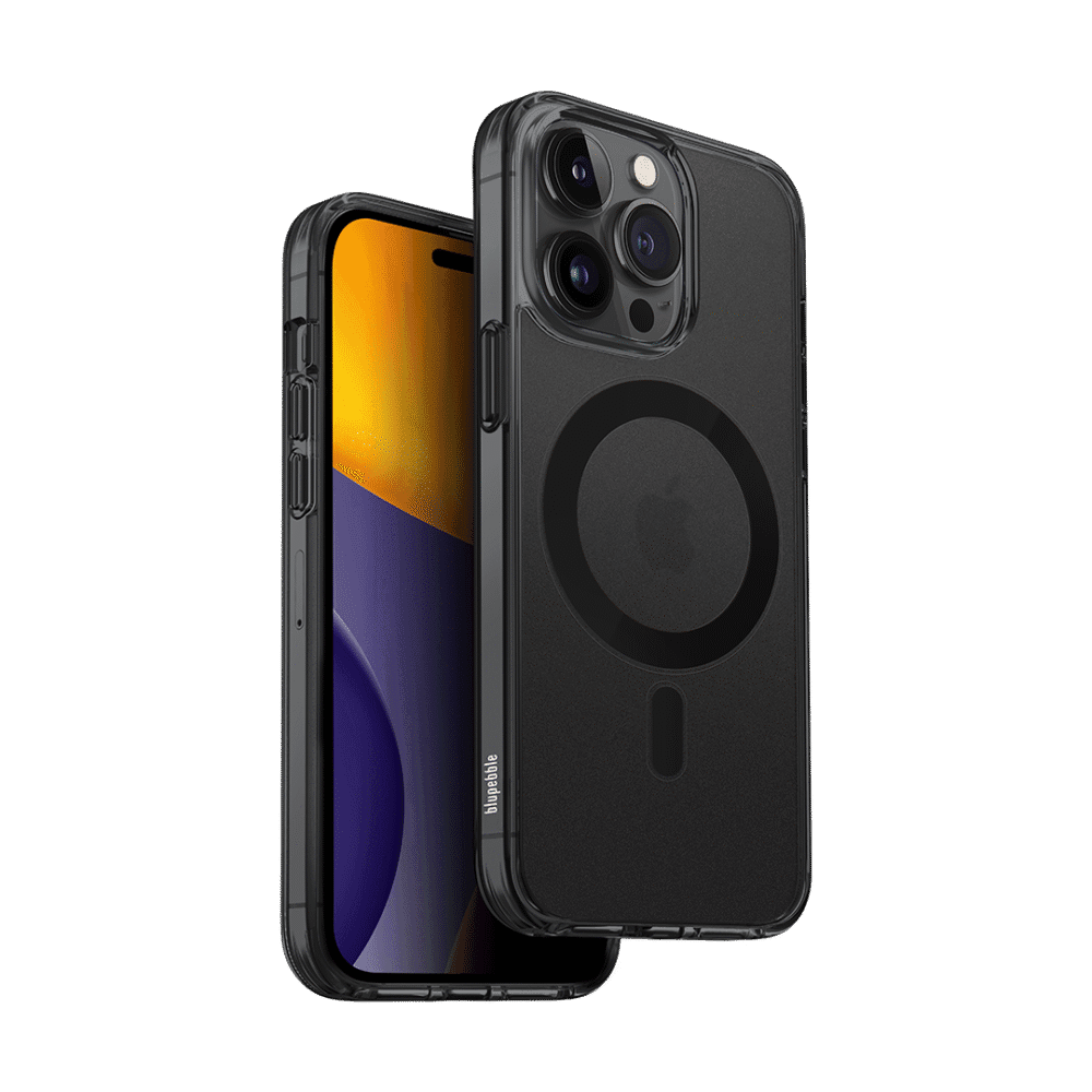 Hybrid Mag Black Frost Cover Compatible with MagSafe For iPhone 15