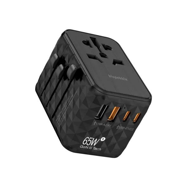 Blupebble-Passport2-world-travel-adapter-black