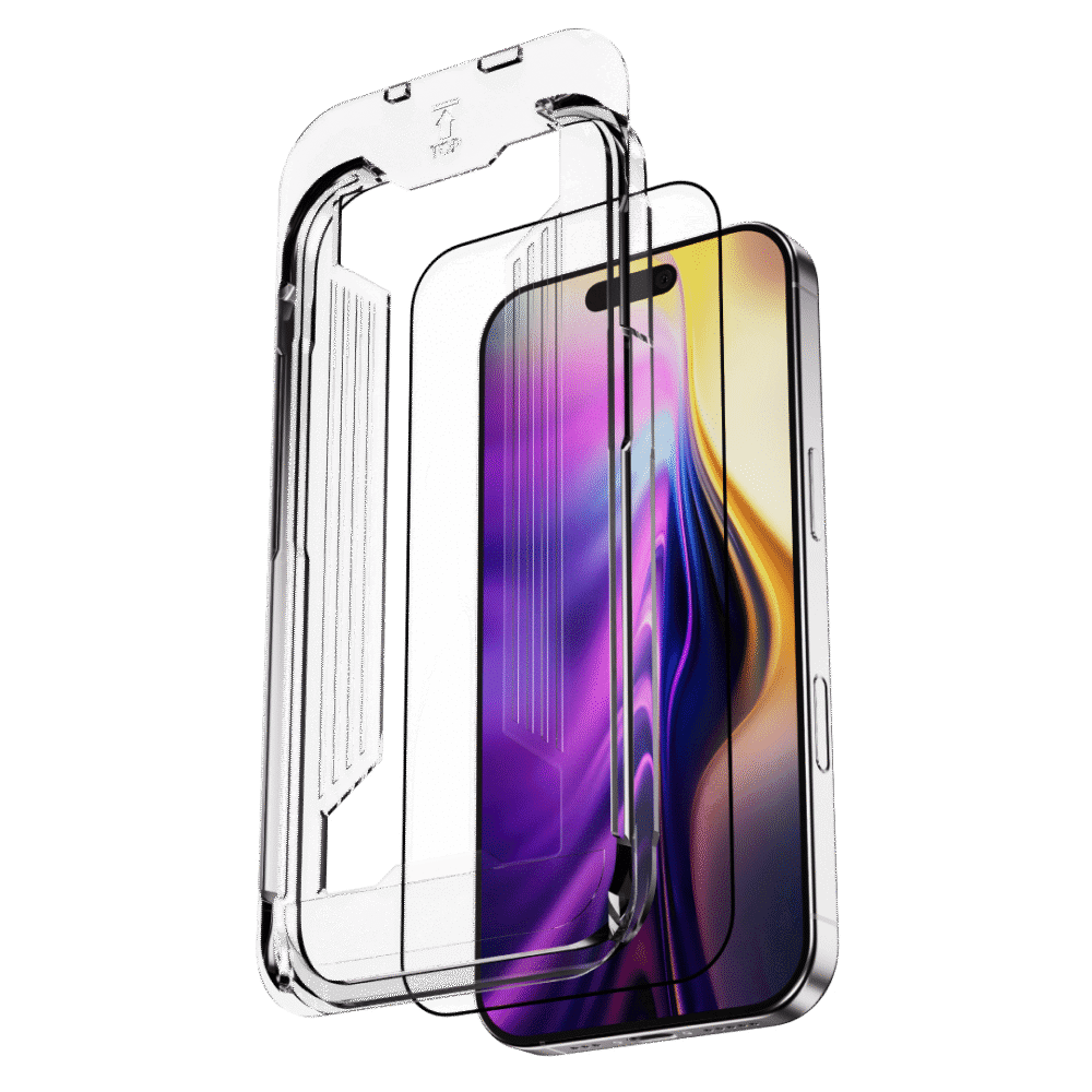 Graphene Rock Series Tempered Glass 2.5D Screen Protector For iPhone 17
