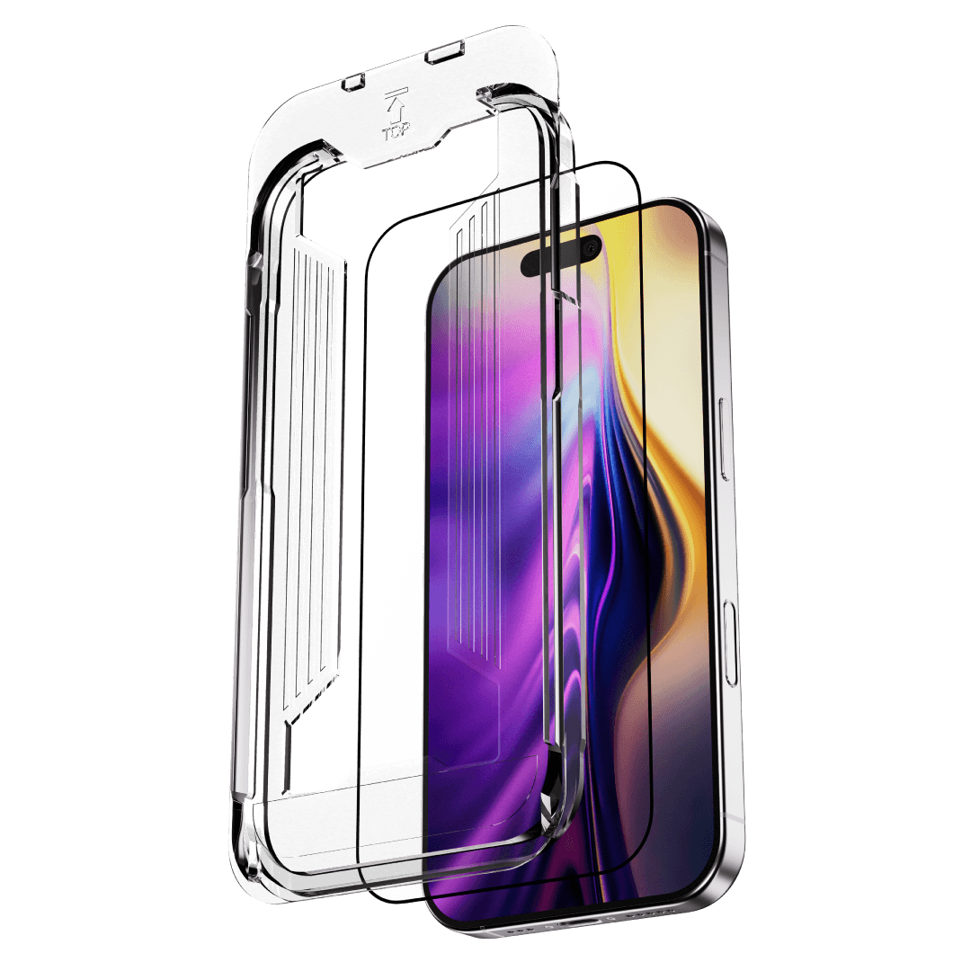 Graphene Rock Series Tempered Glass 2.5D Screen Protector For iPhone 17