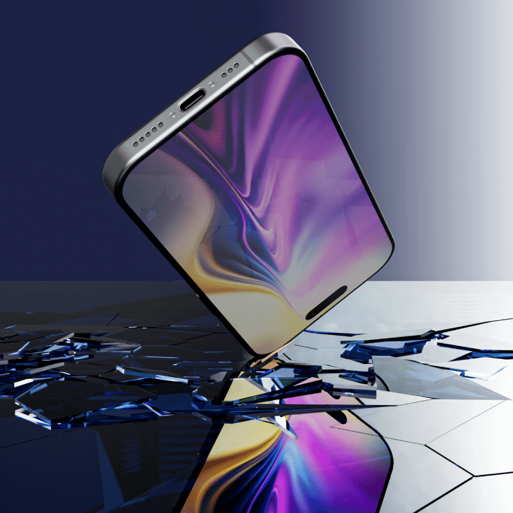 Graphene Rock Series Tempered Glass 2.5D Privacy Screen Protector For iPhone 17 Series - Image 5