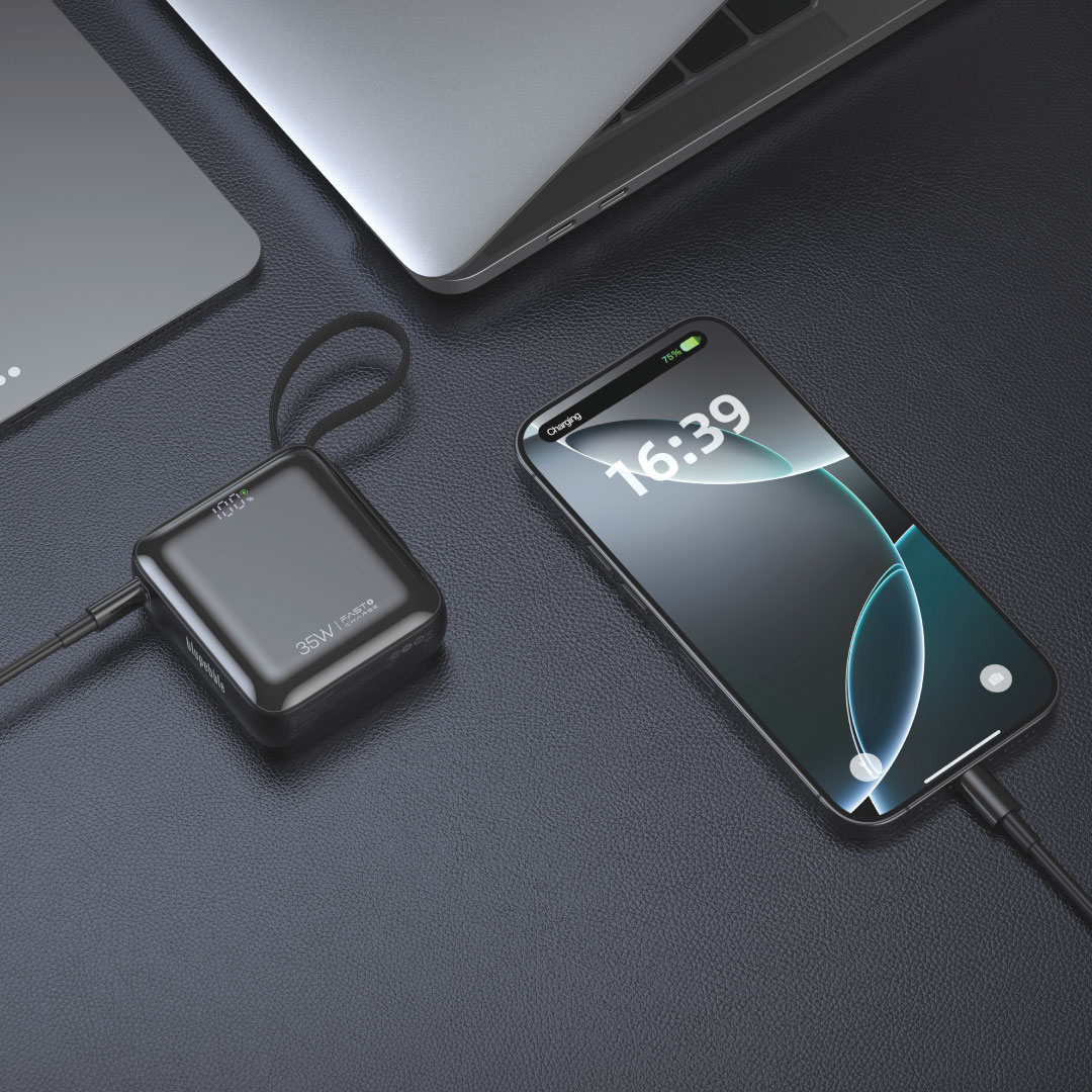 LinkPod Mini 35W 10000mAh Power Bank with Retractable Cable