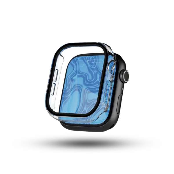 Rock-series-Slim-Armour--With-Screen-Protector-Case-for-Apple-watch-Series-10-42mm-CLEAR