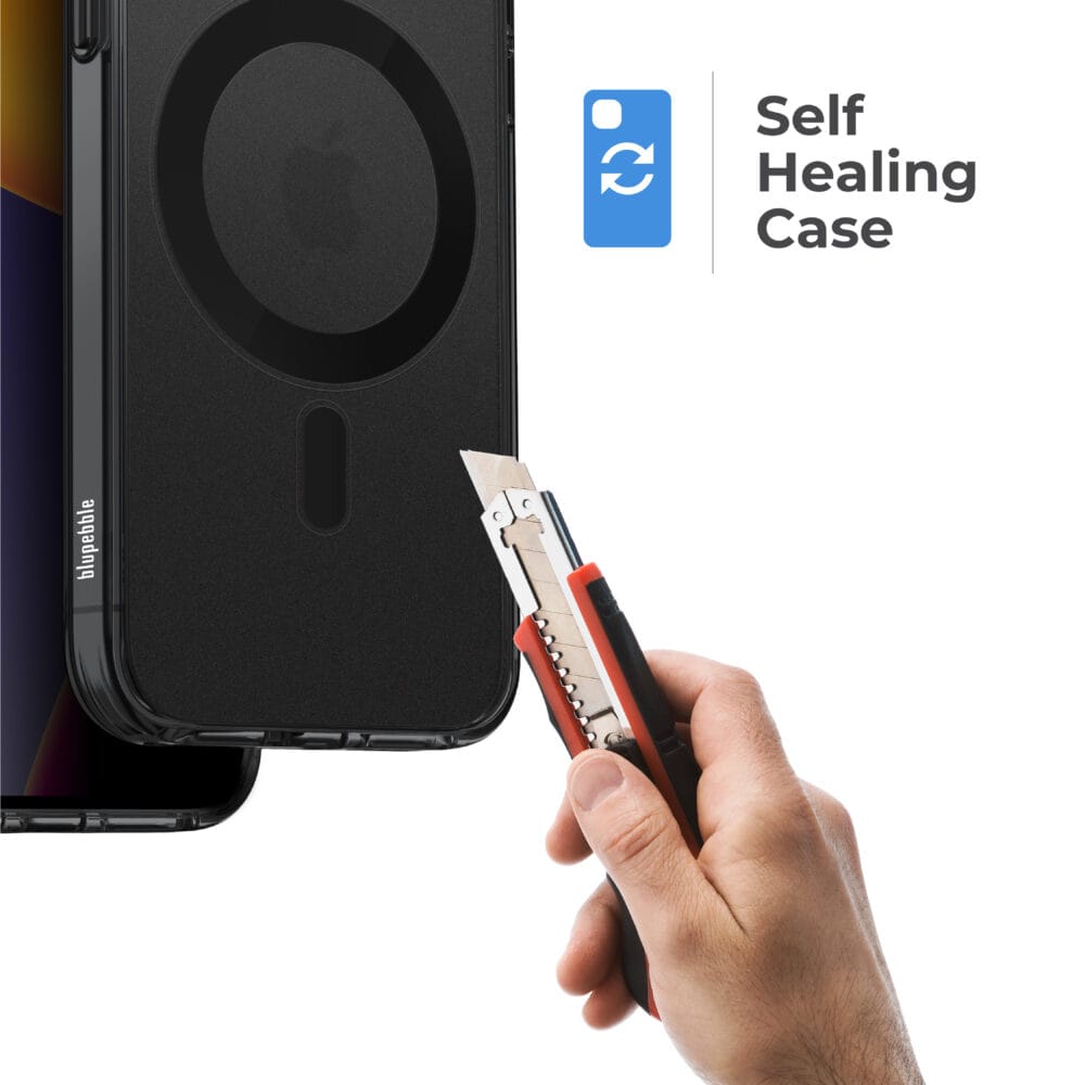 Hybrid Mag Black Frost Cover Compatible with MagSafe For iPhone 15 - Image 7